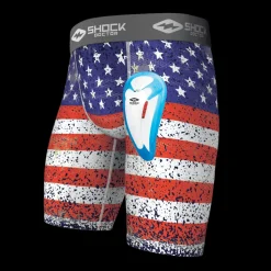 American Flag Core Compression Short with Bio-Flex Cup