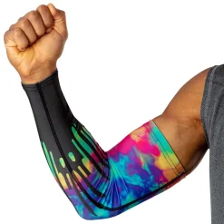 Black Tie Dye Drip Showtime Compression Arm Sleeve