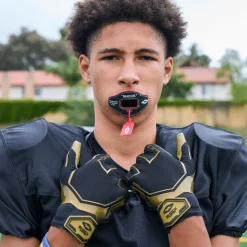 Black/Gold ChaChing Showtime Receiver Gloves