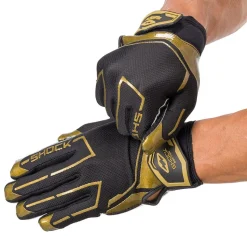 Black/Gold Chain Showtime Receiver Gloves