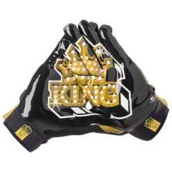Black/Gold King Showtime Receiver Gloves