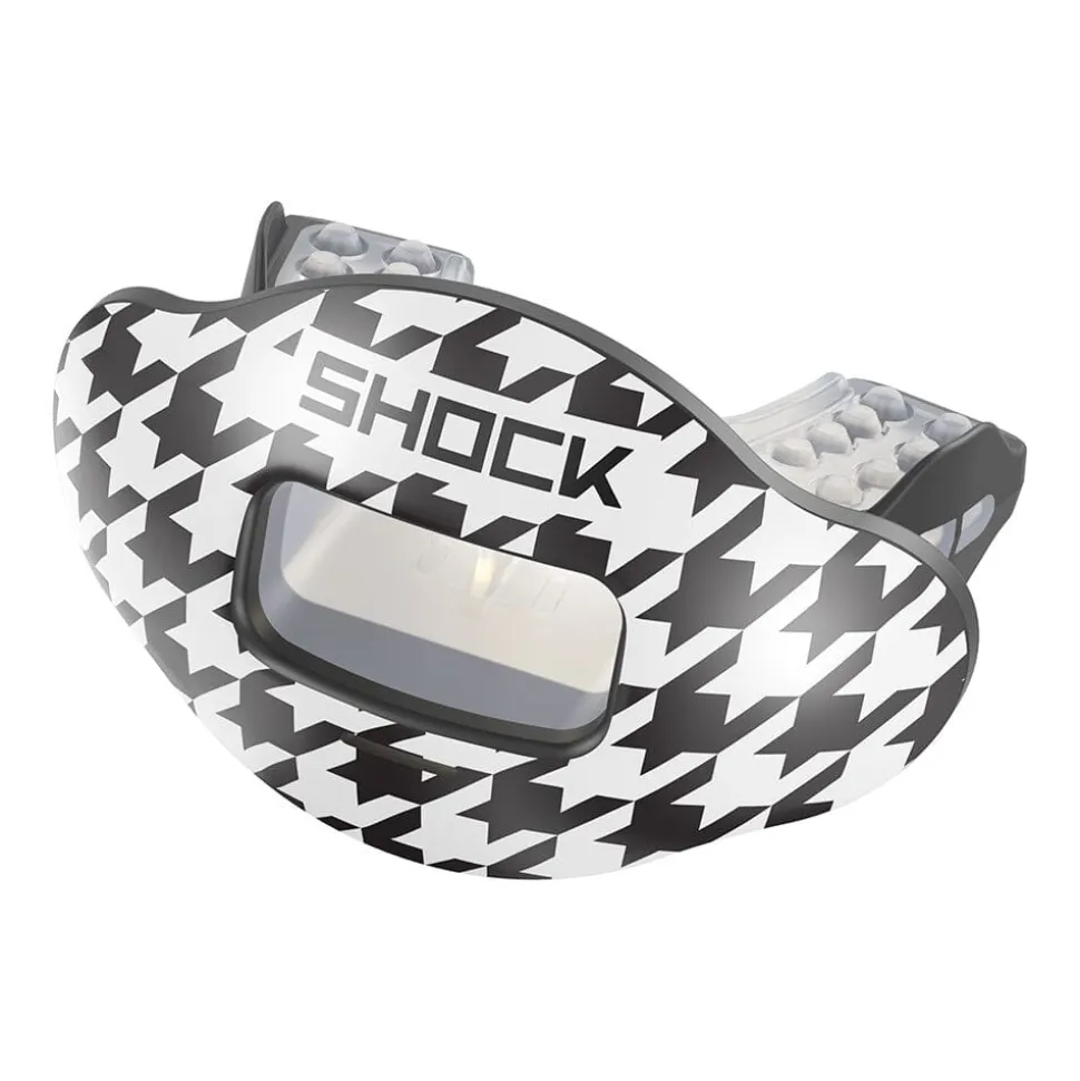 Black/White Hounds Max AirFlow Football Mouthguard
