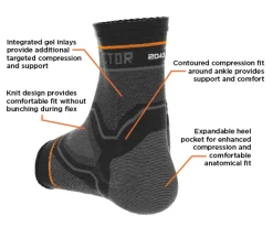 Compression Knit Ankle Sleeve with Gel Support