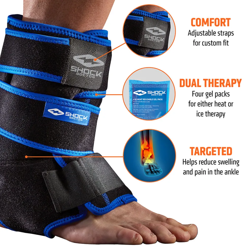 Ice Recovery Compression Ankle Wrap