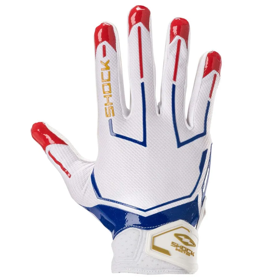 Stars and Stripes/Gold Showtime Receiver Gloves
