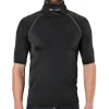 Ultra Compression Hockey Short Sleeve Shirt With Integrated Neck Guard