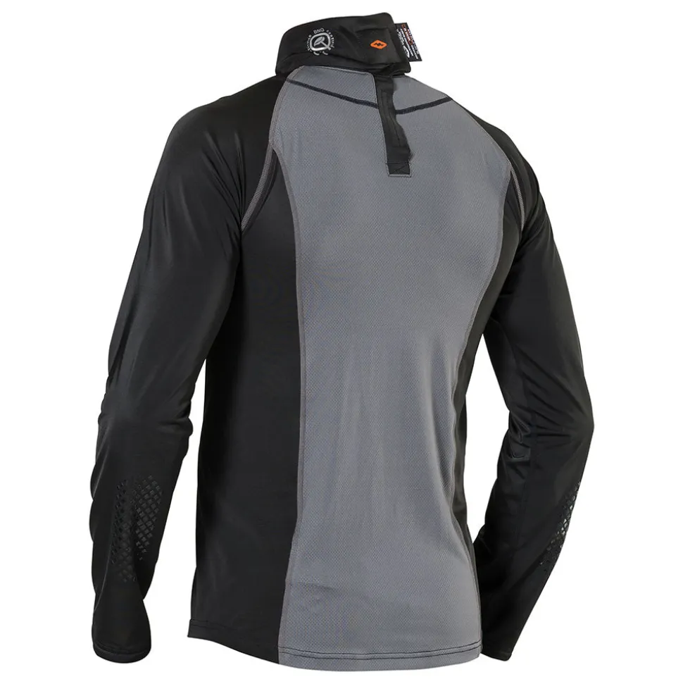 Ultra Compression Hockey Long Sleeve Shirt With Integrated Neck Guard
