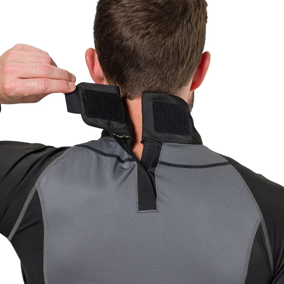 Ultra Compression Hockey Long Sleeve Shirt With Integrated Neck Guard