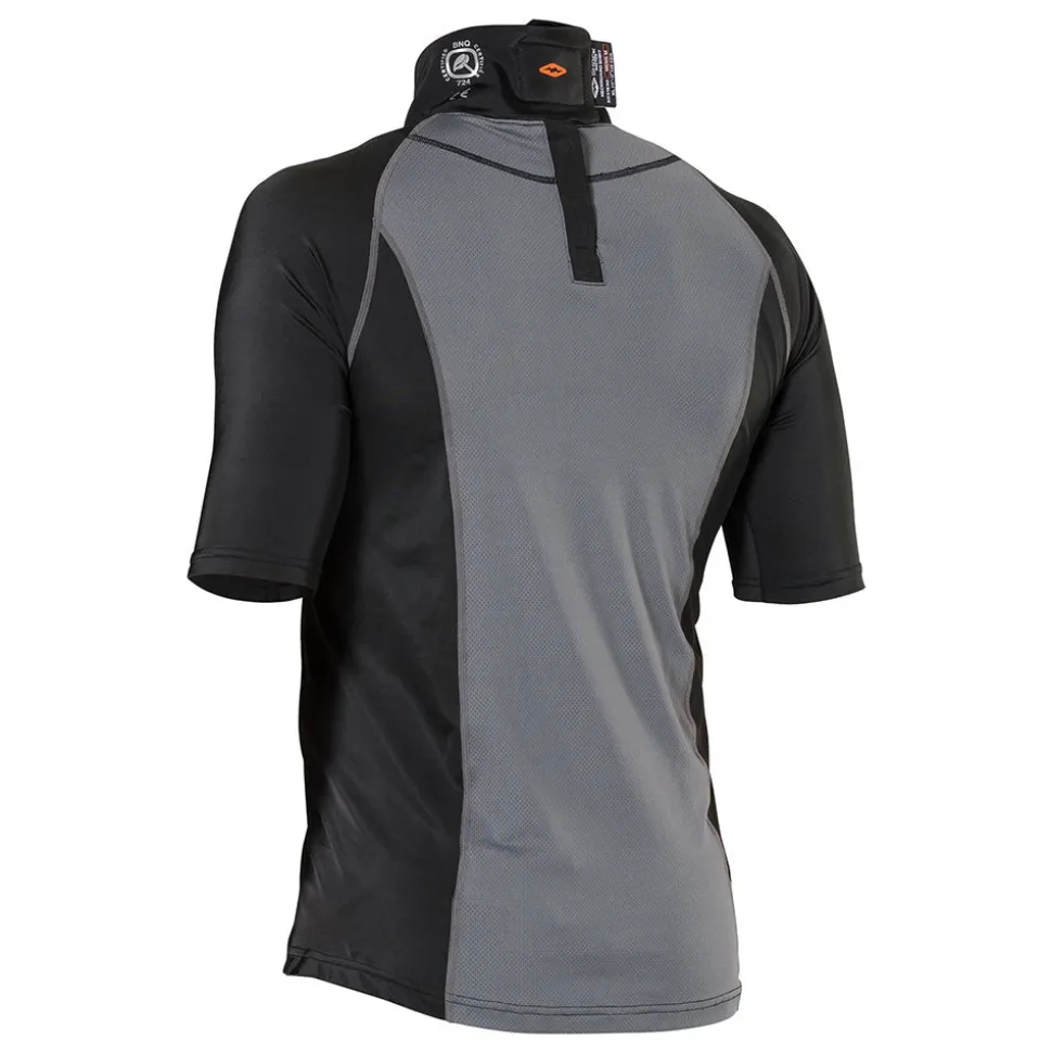 Ultra Compression Hockey Short Sleeve Shirt With Integrated Neck Guard