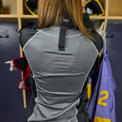 Women's Ultra Compression Hockey Long Sleeve Shirt With Integrated Neck Guard