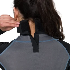 Women's Ultra Compression Hockey Long Sleeve Shirt With Integrated Neck Guard